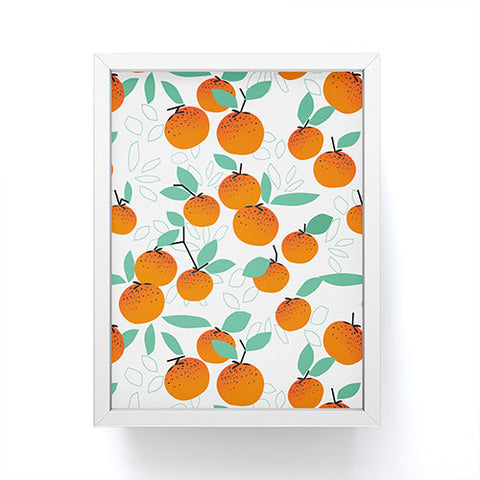 Mirimo Oranges on White Framed Mini Art Print