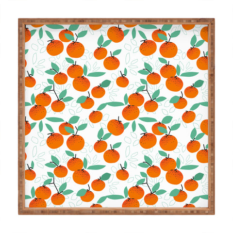 Mirimo Oranges on White Square Tray