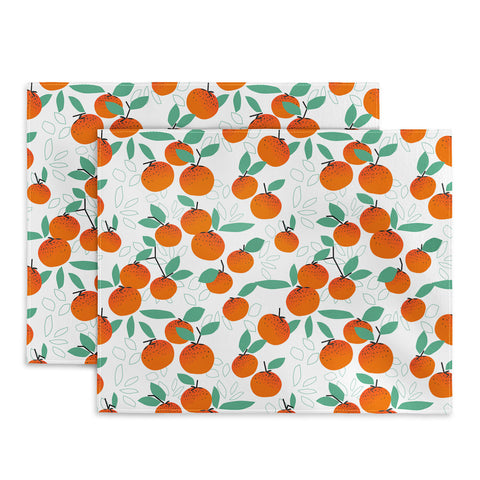 Mirimo Oranges on White Placemat