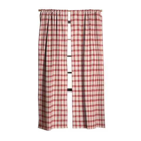 Mirimo Organic Gingham Red Blackout Non Repeat