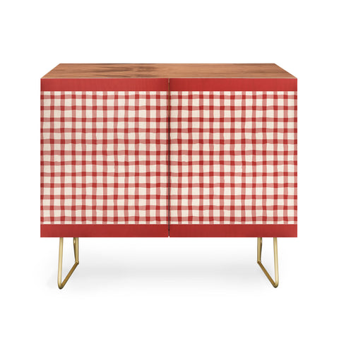 Mirimo Organic Gingham Red Credenza