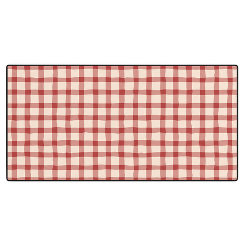 Mirimo Organic Gingham Red Desk Mat
