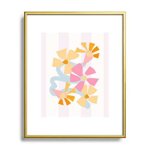 Mirimo Pastel Bunch Metal Framed Art Print