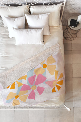 Mirimo Pastel Bunch Fleece Throw Blanket