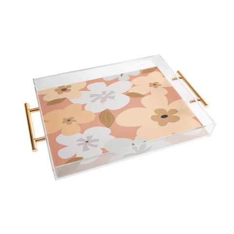 Mirimo Peachy Blooms Acrylic Tray