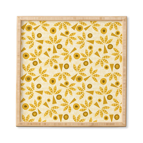 Mirimo POP Palms Saffron Framed Wall Art