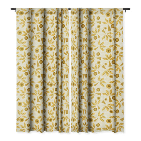 Mirimo POP Palms Saffron Blackout Window Curtain