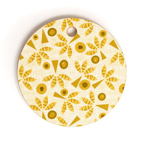 Mirimo POP Palms Saffron Cutting Board Round