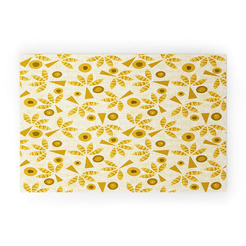 Mirimo POP Palms Saffron Welcome Mat