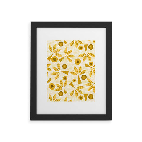 Mirimo POP Palms Saffron Framed Art Print