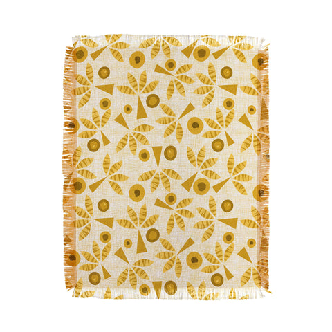 Mirimo POP Palms Saffron Throw Blanket