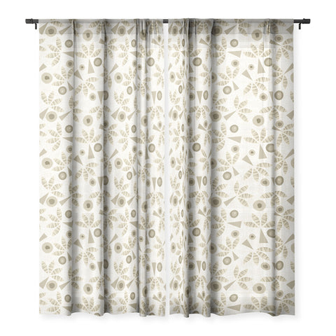 Mirimo PopPalms Clay Sheer Window Curtain