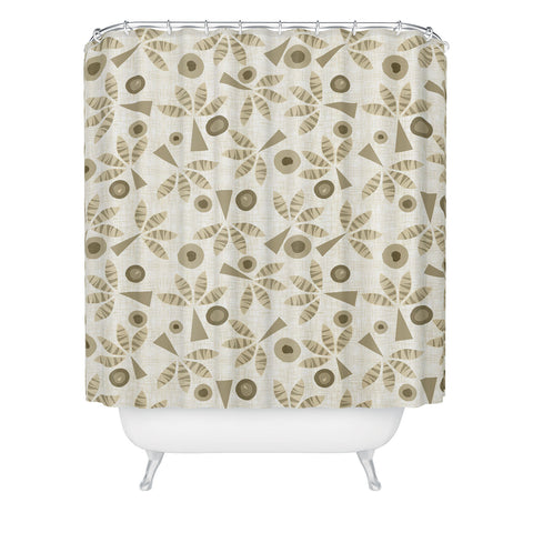 Mirimo PopPalms Clay Shower Curtain