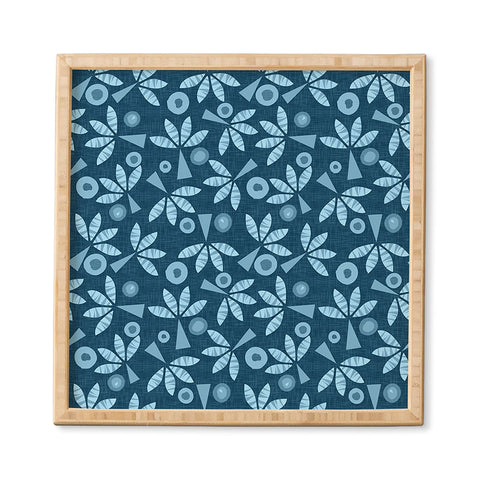 Mirimo PopPalms Denim Framed Wall Art