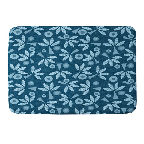 Mirimo PopPalms Denim Memory Foam Bath Mat