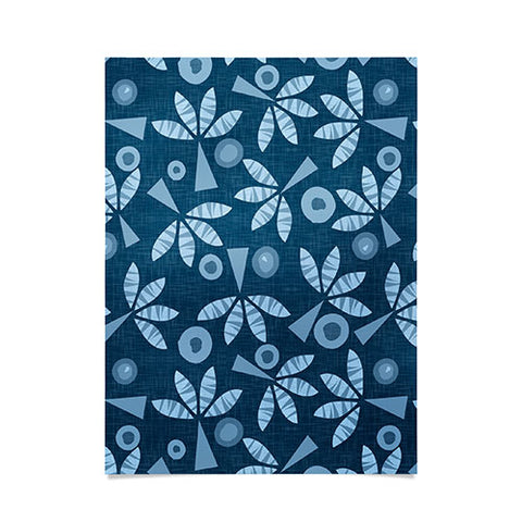 Mirimo PopPalms Denim Poster