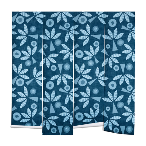 Mirimo PopPalms Denim Wall Mural