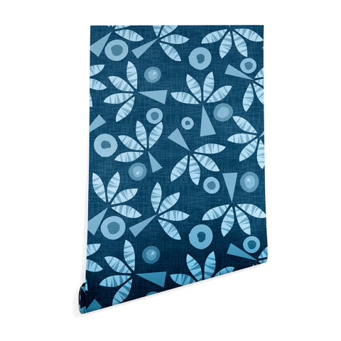 Mirimo PopPalms Denim Wallpaper