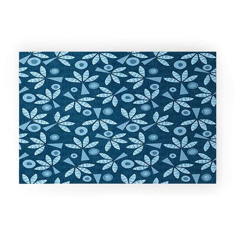 Mirimo PopPalms Denim Welcome Mat