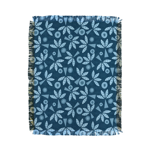 Mirimo PopPalms Denim Throw Blanket