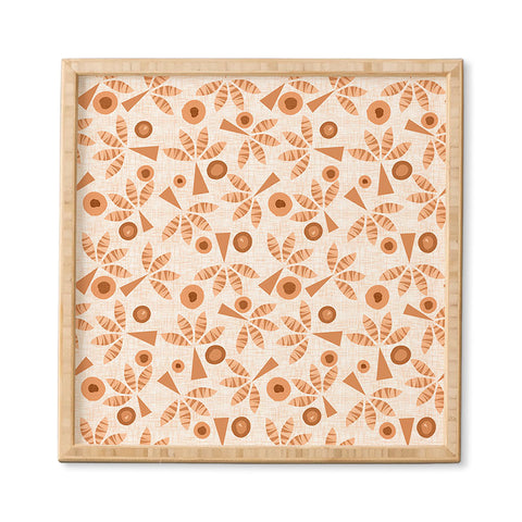 Mirimo PopPalms Terracotta Framed Wall Art