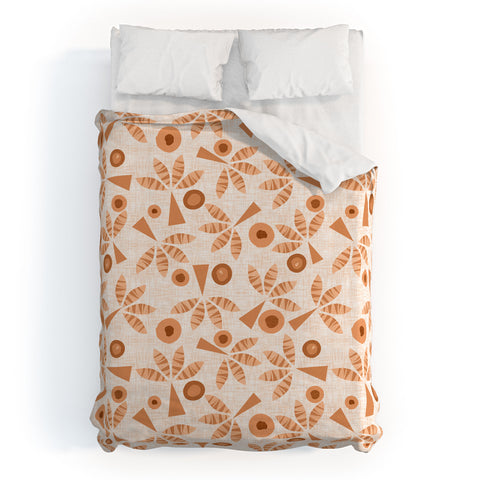 Mirimo PopPalms Terracotta Duvet Cover