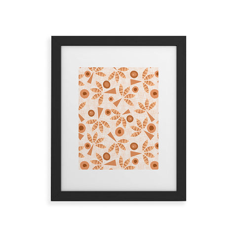 Mirimo PopPalms Terracotta Framed Art Print