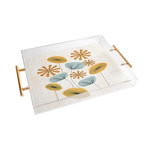 Mirimo Retro Floral Bunch Acrylic Tray