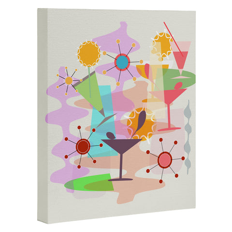 Mirimo Retro Summer Party Art Canvas