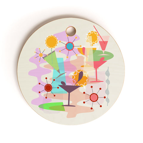 Mirimo Retro Summer Party Cutting Board Round