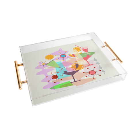 Mirimo Retro Summer Party Acrylic Tray