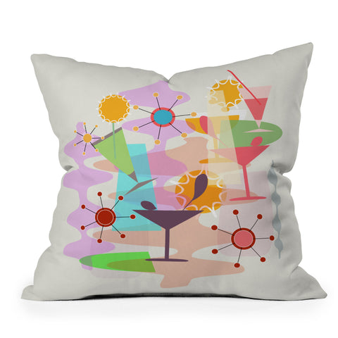 Mirimo Retro Summer Party Throw Pillow
