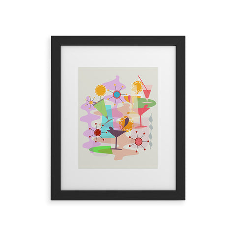 Mirimo Retro Summer Party Framed Art Print