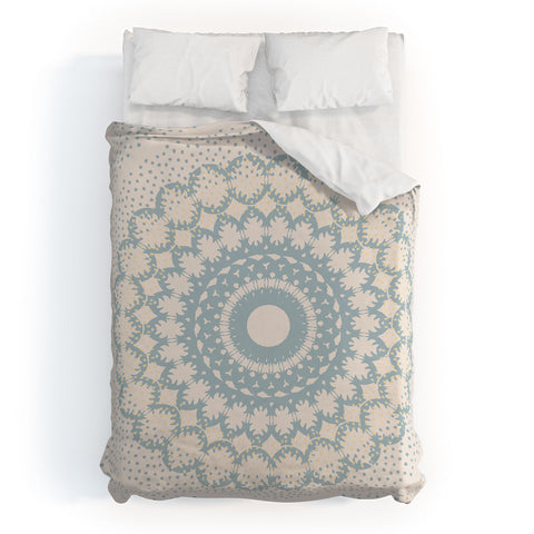Mirimo Rustic Mandala Light Blue Duvet Cover