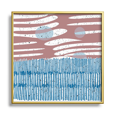 Mirimo Shore Mood Square Metal Framed Art Print