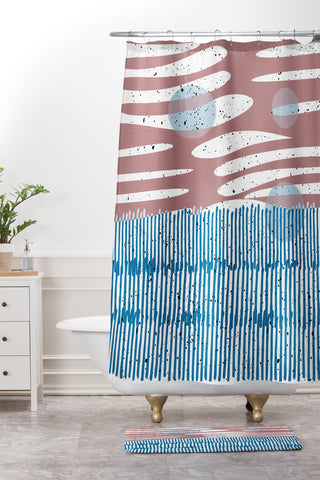 Mirimo Shore Mood Shower Curtain And Mat