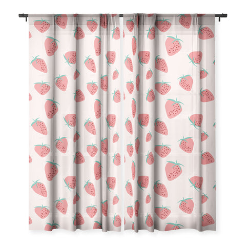 Mirimo Strawberry Play Sheer Window Curtain