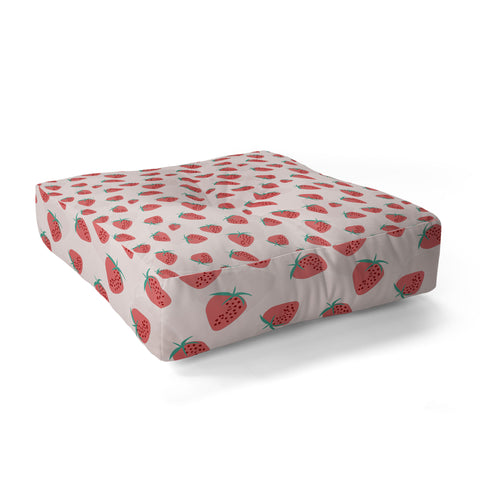 Mirimo Strawberry Play Floor Pillow Square