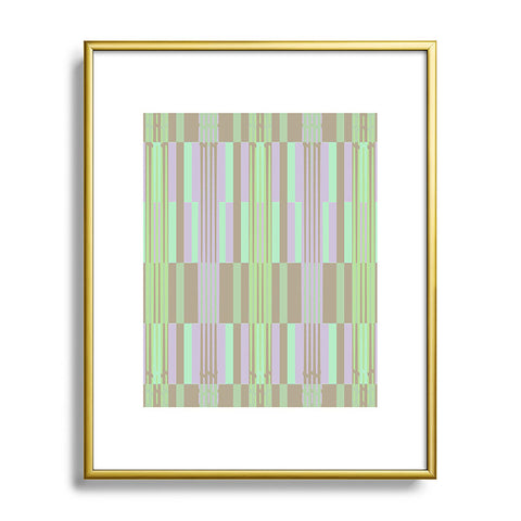 Mirimo Striped Spring Metal Framed Art Print