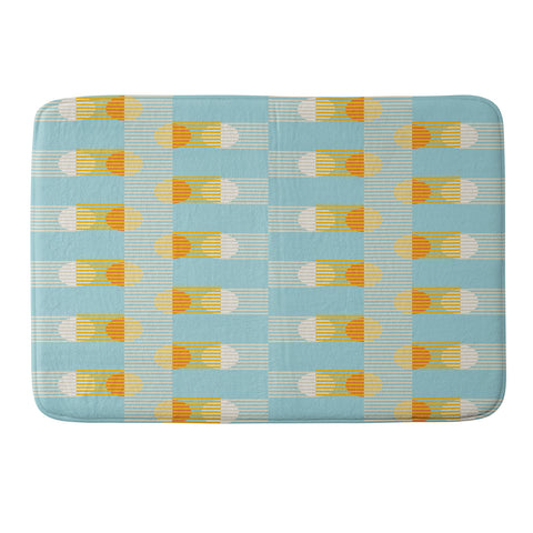 Mirimo Sun and Moon Grid Memory Foam Bath Mat
