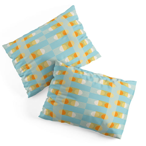 Mirimo Sun and Moon Grid Pillow Shams