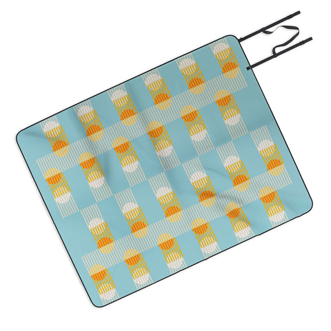 Mirimo Sun and Moon Grid Picnic Blanket