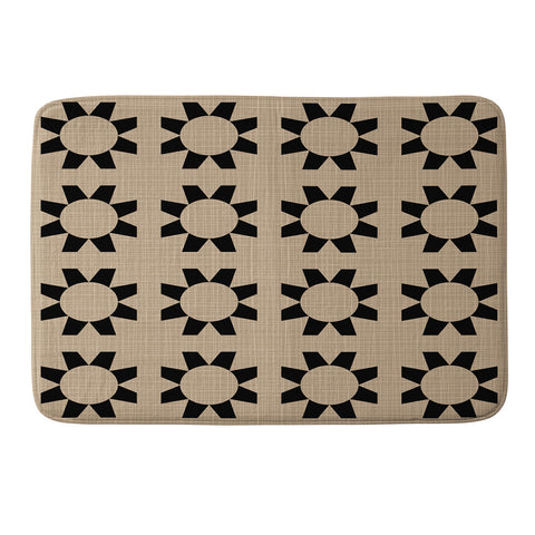 Mirimo Sunflor Black Memory Foam Bath Mat
