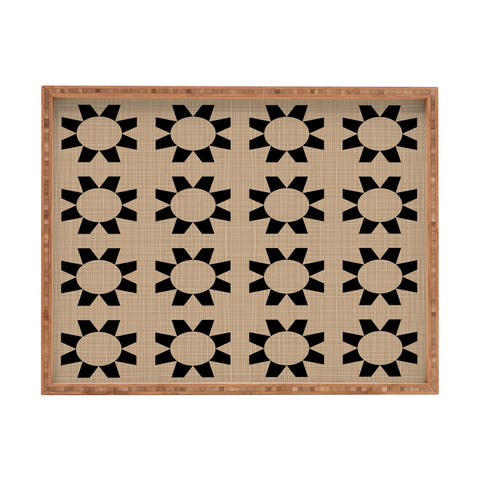 Mirimo Sunflor Black Rectangular Tray