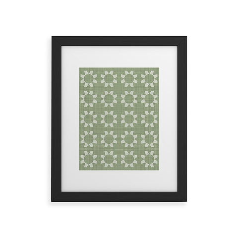 Mirimo Sunflor Olive Framed Art Print