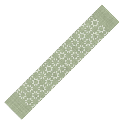 Mirimo Sunflor Olive Table Runner