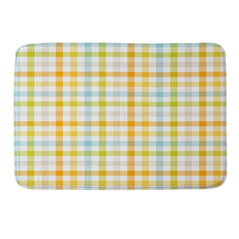 Mirimo Sunny Gingham Memory Foam Bath Mat