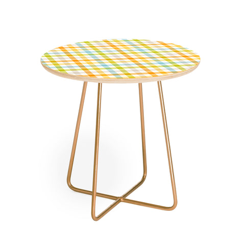 Mirimo Sunny Gingham Round Side Table