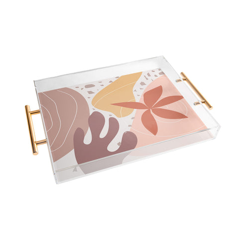 Mirimo Terracotta Blooms Acrylic Tray