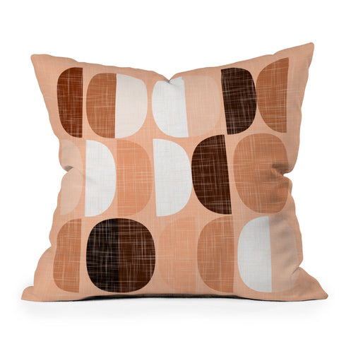 Mirimo Terracotta Moons Outdoor Throw Pillow